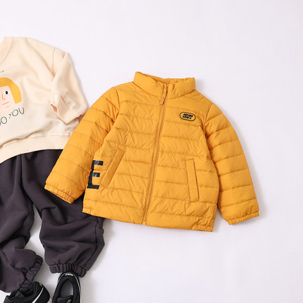 轻薄款儿童羽绒服男童90绒宝宝女童羽绒服中小童装外套1-3-6-8岁