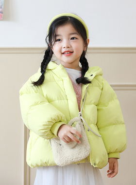 宝宝羽绒服加厚中小儿童装1-3-6-8岁女童羽绒服外套[送包包]23227