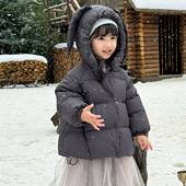 8岁童装 女宝宝羽绒服加厚2025冬季 外套C4117 新款 女童羽绒服1