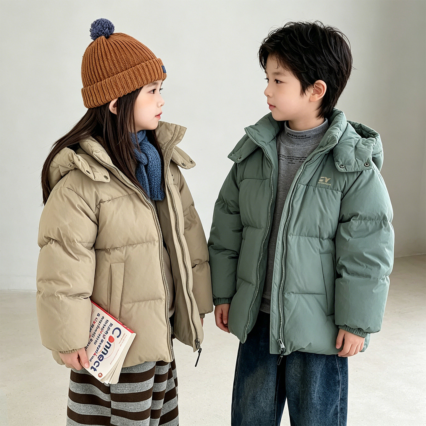 儿童羽绒服男童2026冬季新款女童羽绒服加厚中大童亲子装外套5870