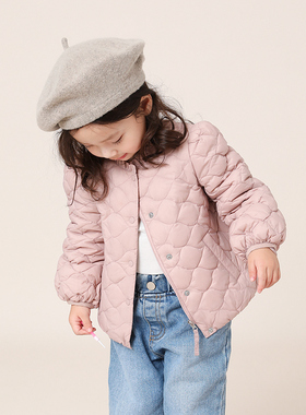 宝宝羽绒服轻薄款1-3-6-8岁女童羽绒服中小童装90绒小孩外套22707