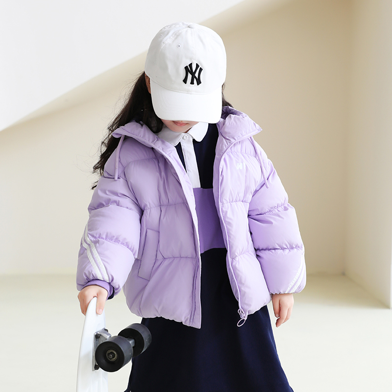 儿童羽绒服女童短款2024新款宝宝羽绒服小中童装冬90绒亲子装90绒