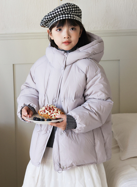 女童羽绒服中大童2025冬季新款儿童羽绒服中大童装90绒外套H4280