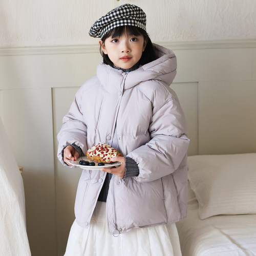女童羽绒服中大童2025冬季新款儿童羽绒服中大童装90绒外套H4280