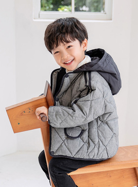 宝宝羽绒服男小童装短款韩版洋气冬装儿童羽绒服男童1-3-6-8岁