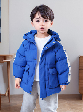 男童羽绒服秋冬季中长款儿童装白鸭绒洋气女宝宝中小童加厚22806