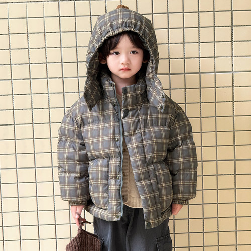 2026冬季新品短款宝宝羽绒服加厚男童中小童羽绒服1-3-6岁H5901