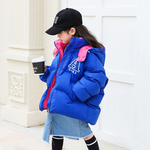 儿童羽绒服女童羽绒服加厚款2023冬季新款连帽90绒中大童装外套