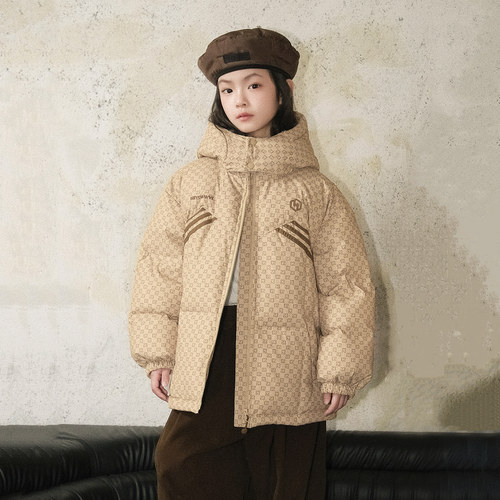 女童羽绒服中长款2025冬季新款儿童羽绒服男童加厚款亲子装H4981