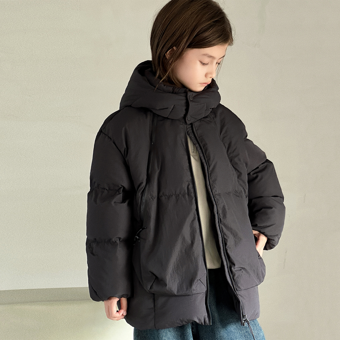 男童羽绒服中大童装2025冬季新款儿童羽绒服90绒加厚外套H4961