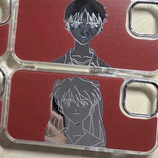 动漫EVA明日香个性 iPhone13适用14Pro苹果15镜面12手机壳11潮酷13