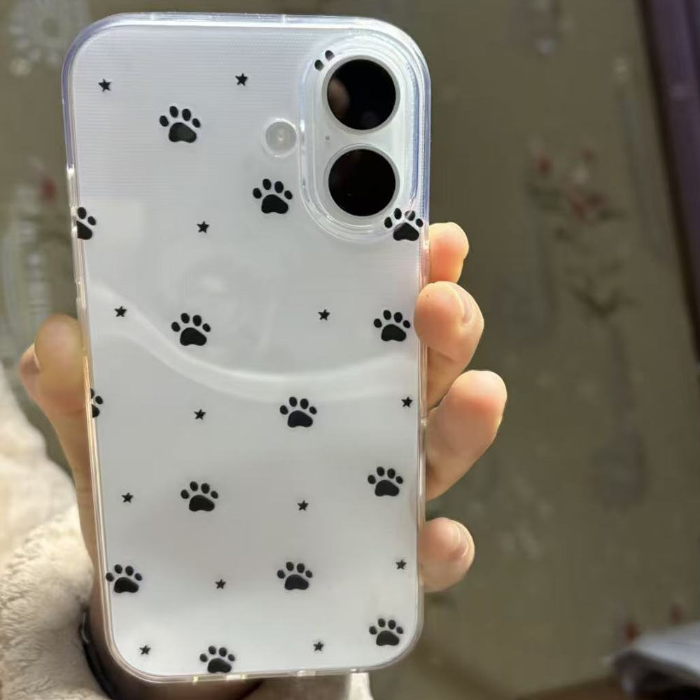 可爱ins狗爪爪手机壳iPhone16pro软壳12苹果15适用13全包11少女14新款16小众15pro全包防摔xr日韩风保护套