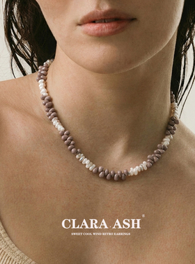 捷克珠项链|温柔浪漫紫