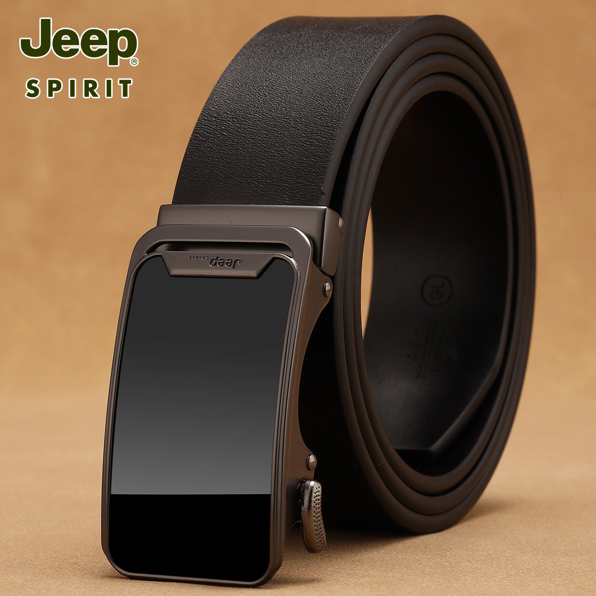 JEEPSPIRIT男士牛皮内穿式皮带