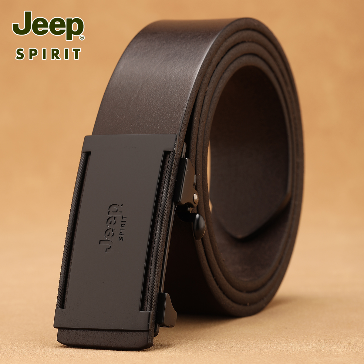 JEEPSPIRIT男头层牛皮内穿皮带