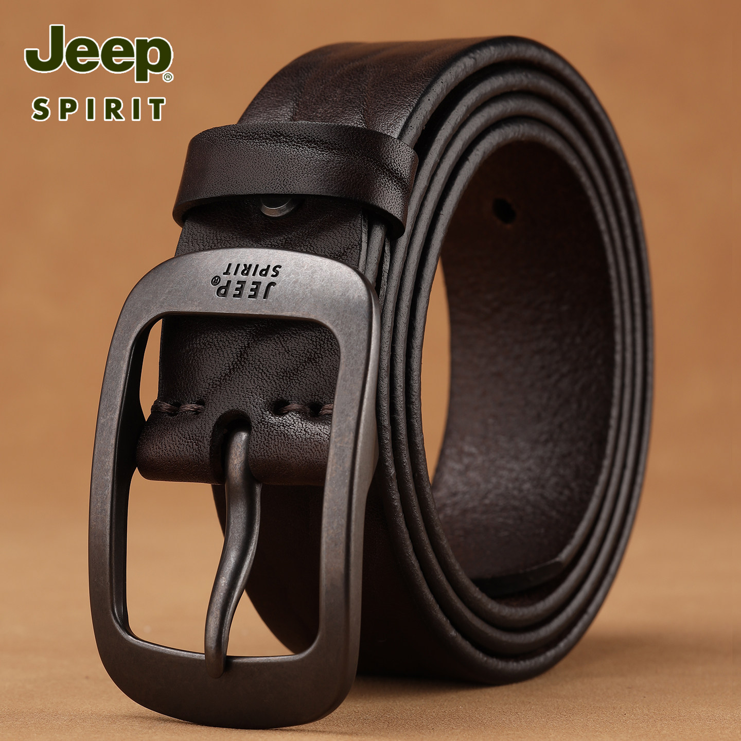 Jeep吉普野牛纹牛皮皮带男士真皮针扣休闲腰带男复古裤带中青年潮,服饰配件/皮带/帽子/围巾,腰带/皮带/腰链,淘宝优惠券,粉丝福利购,淘宝优惠卷
