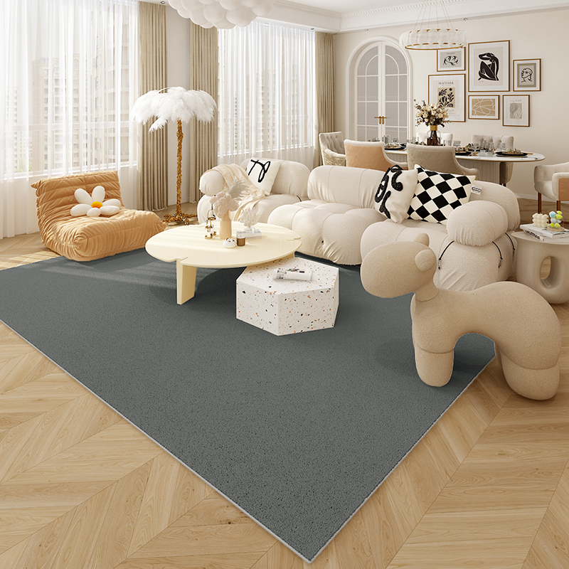 秋冬季轻奢加厚客厅地毯柔软长毛绒卧室房间床边地垫飘窗垫子茶几