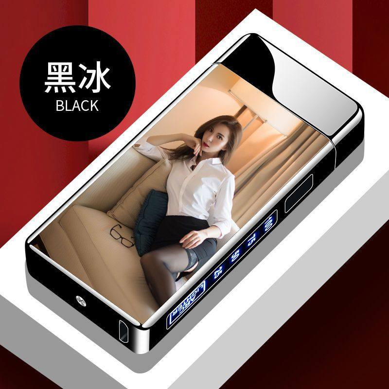 双电弧创意防风打火机强劲脉冲usb充电点烟器批发加工定制印logo