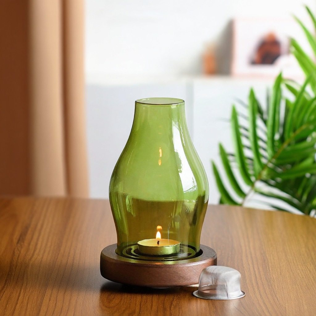 沉香熏香炉玻璃熏香炉家用檀天然香料香熏复古隔火香炉蜡烛熏香灯,家居饰品,香薰蜡烛,淘宝优惠券,粉丝福利购,淘宝优惠卷