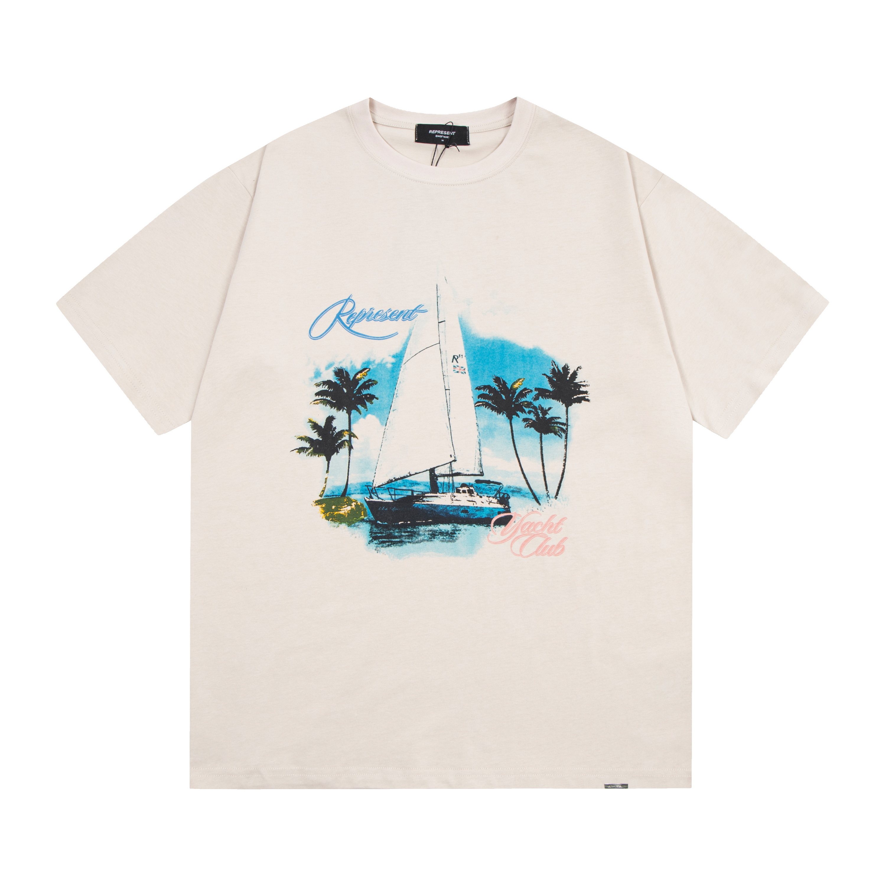 【现货】yeezy season 5 ys5椰子船长短袖t恤纯棉圆领男女同款