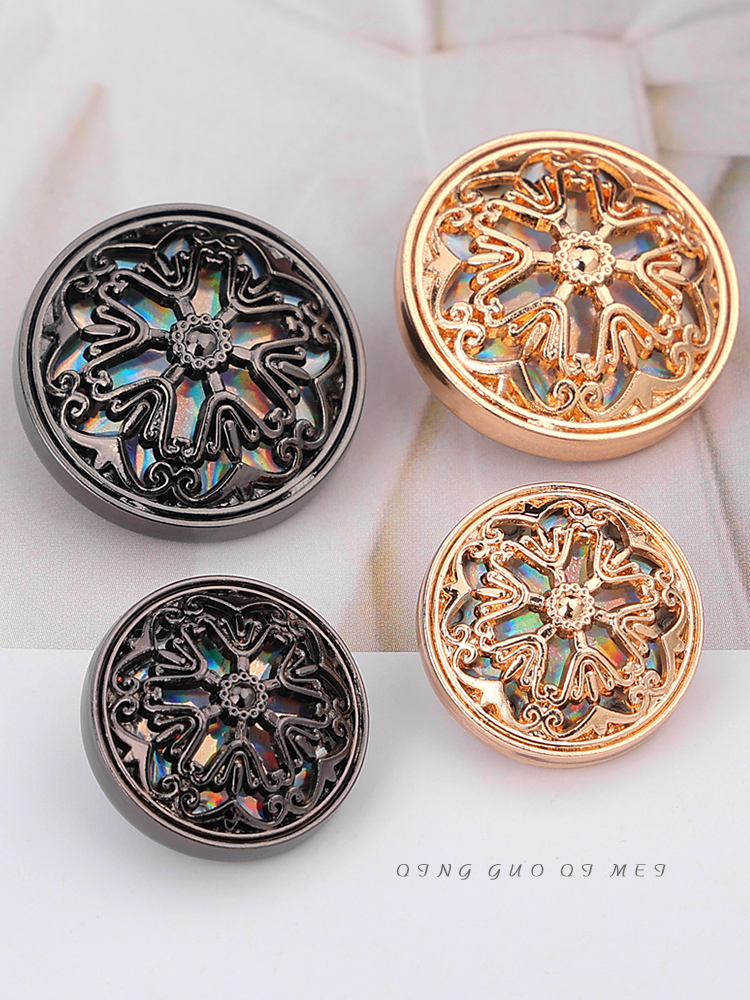 金属炫彩扣抛光打磨手感细腻