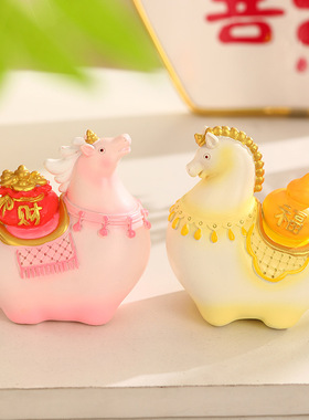 萌趣唐胖马旅游文创礼品伴手礼办公室桌面工艺品摆件家居装饰礼品