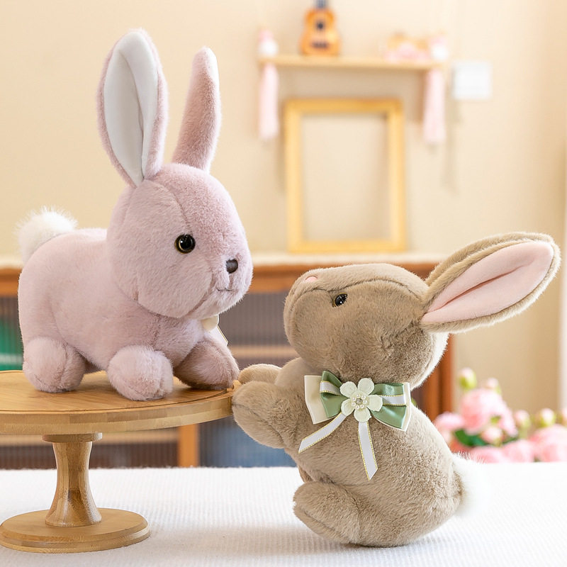 超萌可比兔毛绒玩具儿童生日礼物娃娃机公仔办公摆件婚庆抛洒批发