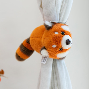 卡通熊猫啪啪圈毛绒玩具儿童玩偶小熊猫七仔冰箱贴家居挂饰批发