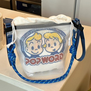 原田治游泳包干湿分离大容量防水手提洗漱收纳包旅行化妆包沙滩包