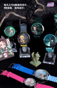 正版鬼灭之刃手表盲盒联名动漫周边手办腕表礼物弥豆子