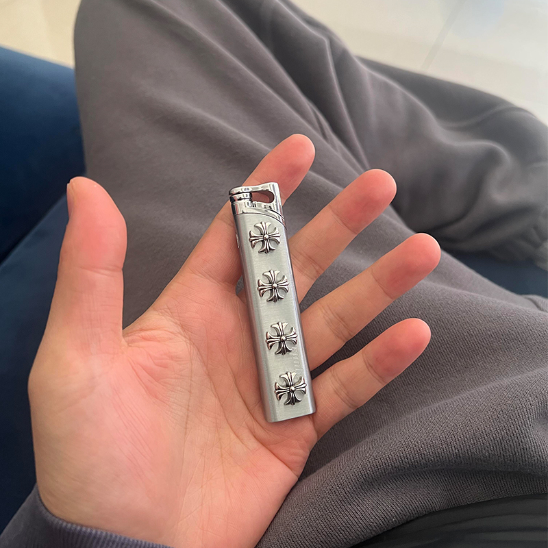 高级感礼物送男朋友重金属高端个性高颜值打火机充气耐用火机防风