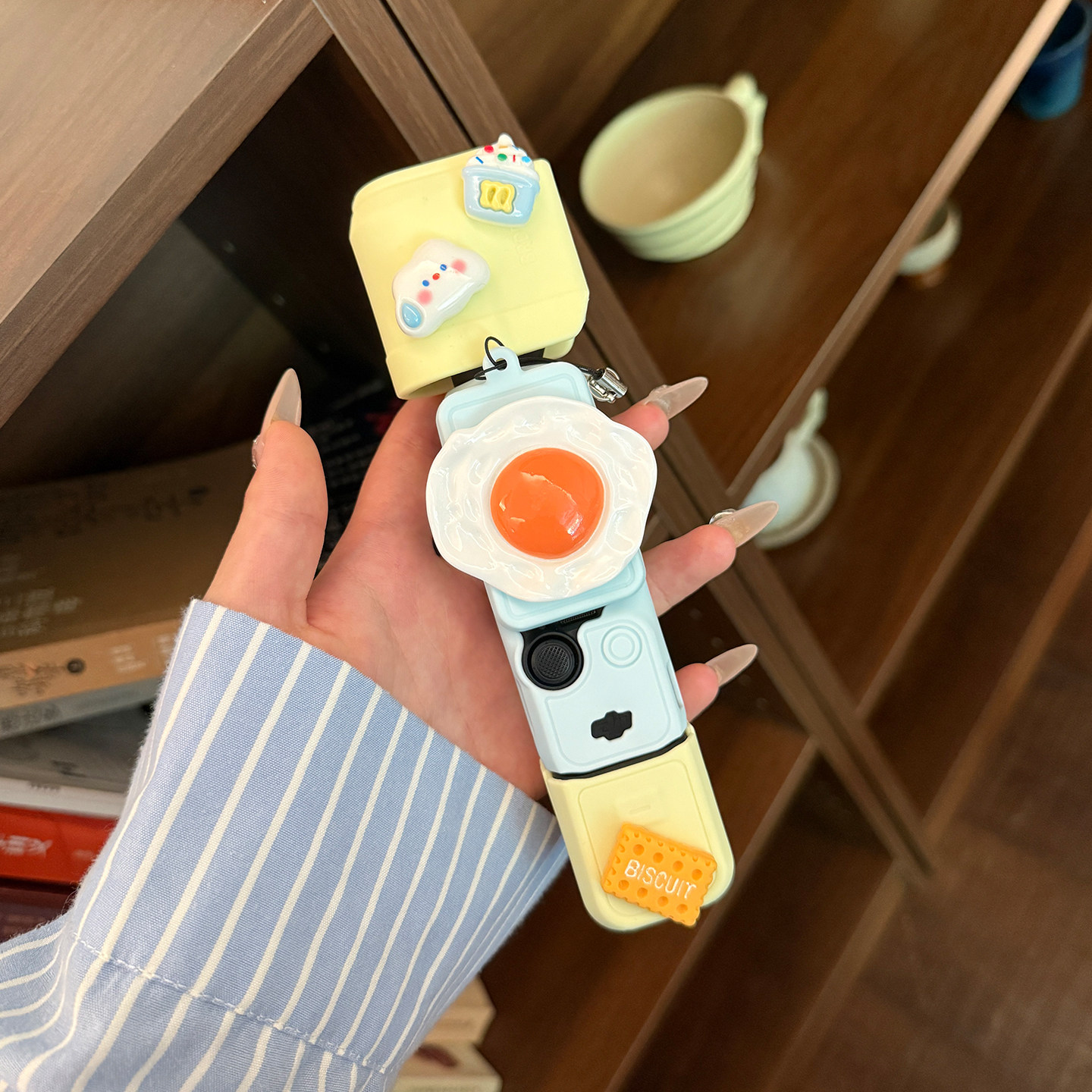 多巴胺拼色大疆保护壳pocket3保护套可爱鸡蛋硅胶套防摔云台配件