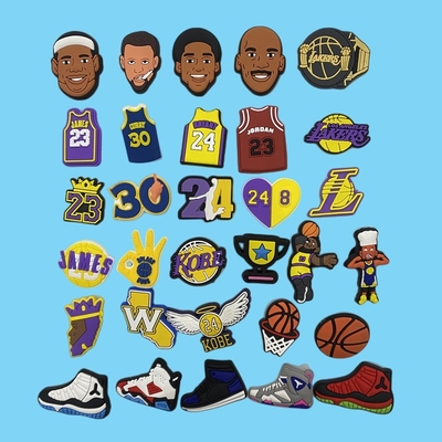 洞洞鞋配饰男士鞋花NBA篮球鞋扣科比詹姆斯库里系列可拆卸D