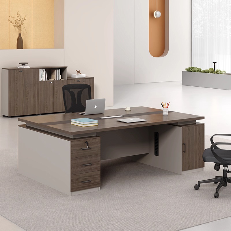 职员办公桌双人位财务桌面对面简约现代老板桌经理室办公桌椅组合