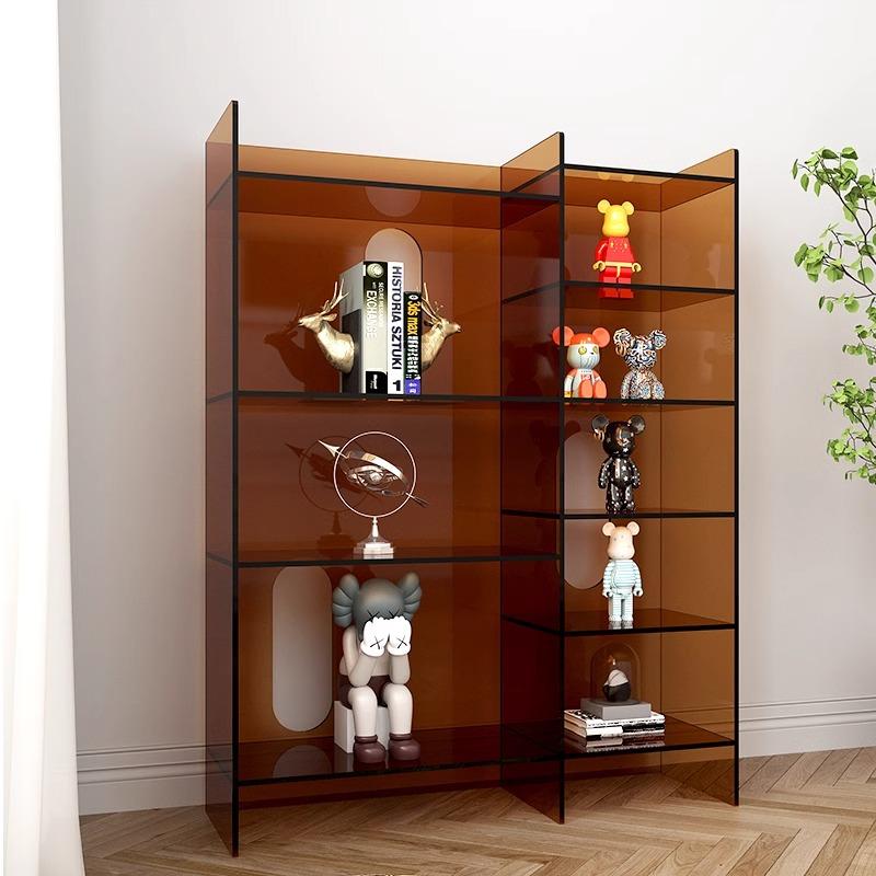 北欧简约亚克力书架多层收纳