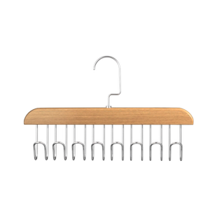 波浪衣架吊带内衣家用多功能实木衣架挂钩省空间内衣背心收纳神器