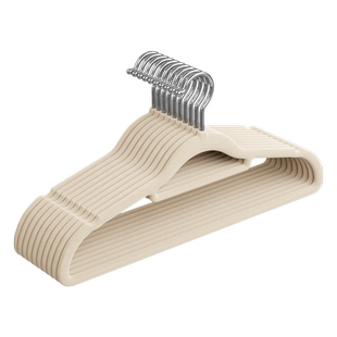 无痕植绒衣架家用挂衣100个收纳整理师专用不鼓包防滑挂衣服架子