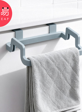 垃圾袋支架C1pq808-塑料门背式垃圾袋架收纳架厨房柜门抹布挂架