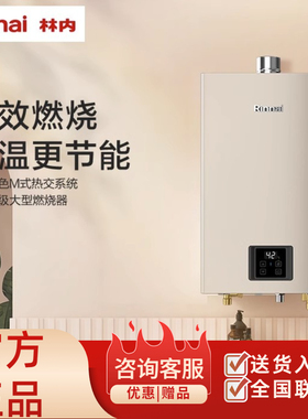 【小蛮腰pro】林内恒温燃气热水器全新智慧芯GC22小尺寸低噪洗澡