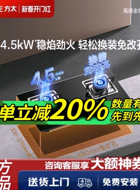 方太THK21B防干烧燃气灶煤气灶双灶家用节能TH72B灶具5.2KW猛火