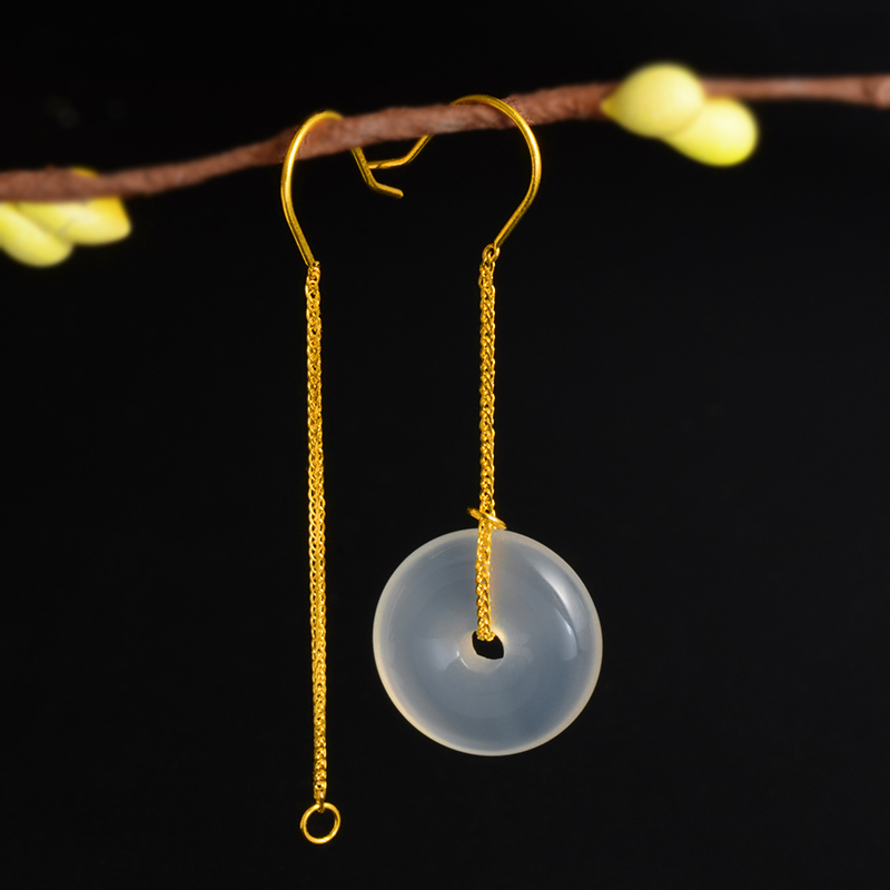 语瑶18K金万能耳钩diy配件材料