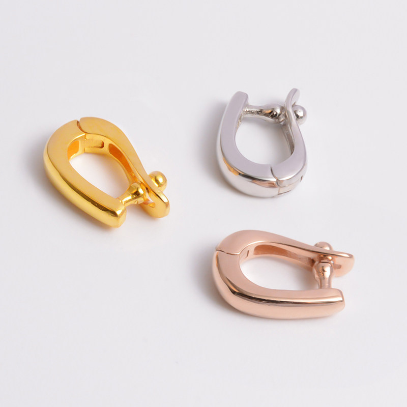 语瑶18k金加厚半孔配件