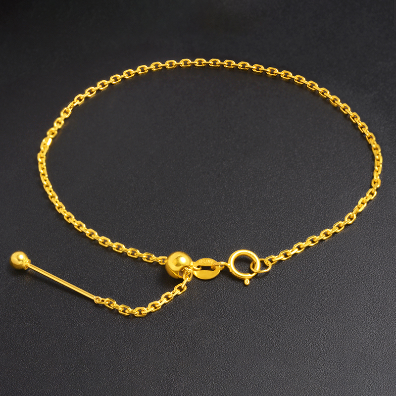 18k金螺丝珠针式链肖邦链