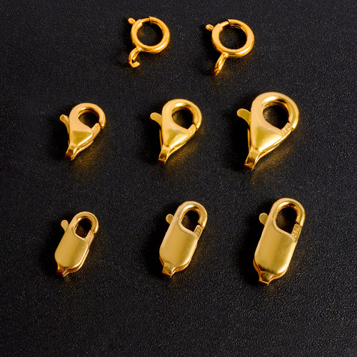 语瑶18k金弹簧扣通用diy配件