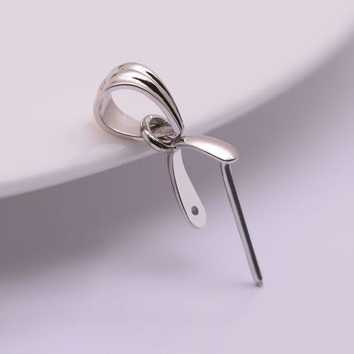 语瑶18K金加厚版斜孔瓜子扣