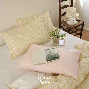 频繁热爱 【花间】原创条纹碎花床上四件套全棉纯棉ins风超软纯棉