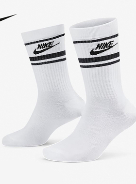 耐克男袜女袜DRI-FIT速干针织耐穿袜舒适中筒运动袜3双DX5089-103