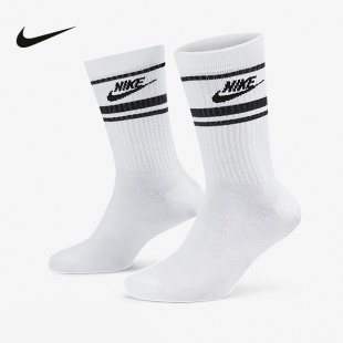 耐克男袜女袜DRI 103 FIT速干针织耐穿袜舒适中筒运动袜3双DX5089