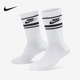 耐克男袜女袜DRI 103 FIT速干针织耐穿袜舒适中筒运动袜3双DX5089