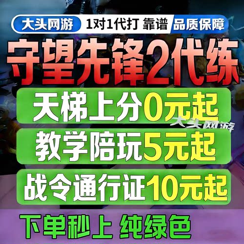守望先锋OW2代打代练战令代肝陪练竞逐上分定级通行证国服